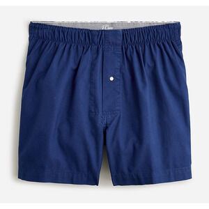 NWT J. Crew Garment Dyed Broken In Oxford Boxers S Blue BT927 J.Crew